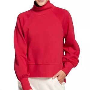 Calia Mock Neck Sweatshirt.